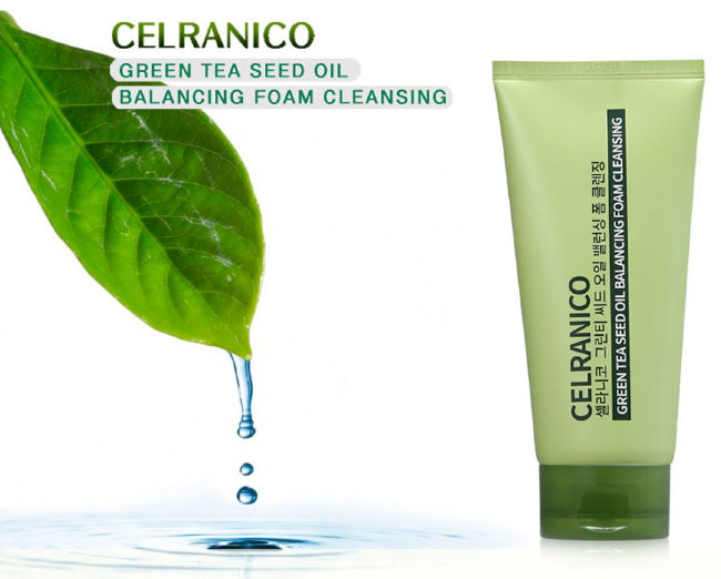 Celranico Green Tea Seed Oil Balancing Foam Cleansing Балансирующая пенка с семенами зеленого чая, 150 мл