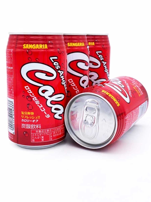 SANGARIA Напиток б/а газированный Los Algeles Cola со вкусом колы, 350 мл