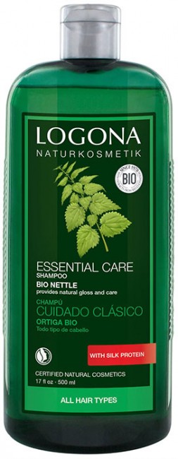 Logona Nettle Essential Care Шампунь с экстрактом Крапивы, 500 мл