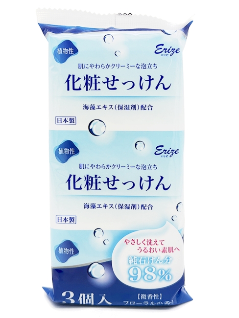 Kaneyo Туалетное мыло с экстрактом морских водорослей Елисейские травы Elysee, 3 шт x 80 г