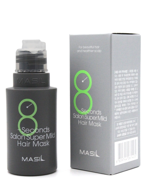 Masil Восстанавливающая маска для ослабленных волос 8 Seconds Salon Super Mild Hair Mask, 50 мл Masil Восстанавливающая маска для ослабленных волос 8 Seconds Salon Super Mild Hair Mask, 50 мл