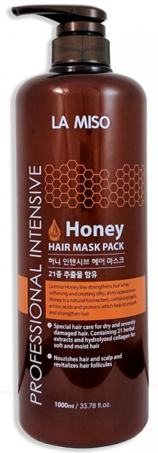 LA MISO Professional Intensive Honey Hair Mask Pack Маска для волос с экстрактом меда, 1 л LA MISO Professional Intensive Honey Hair Mask Pack Маска для волос с экстрактом меда, 1 л