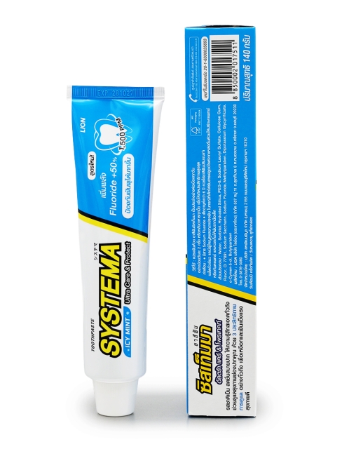LION Зубная паста для глубокой очистки зубов со вкусом ледяной мяты Systema Icy Mint, 140 г LION Зубная паста для глубокой очистки зубов со вкусом ледяной мяты Systema Icy Mint, 140 г