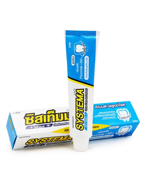 LION Зубная паста для глубокой очистки зубов со вкусом ледяной мяты Systema Icy Mint, 140 г LION Зубная паста для глубокой очистки зубов со вкусом ледяной мяты Systema Icy Mint, 140 г