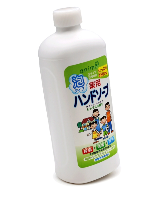 Rocket Soap Антибактериальное мыло-пенка для рук с ароматом цитрусовых сменный флакон Animo Hand Soap, 450 мл