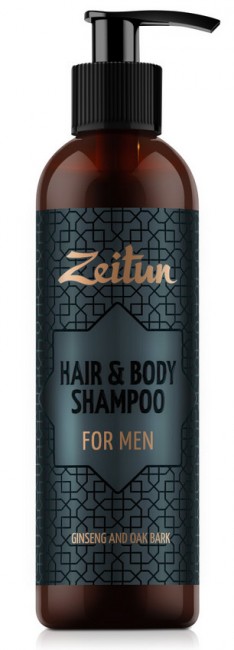 Zeitun Фито-шампунь и гель для душа 2 в 1 для мужчин с женьшенем и дубовой корой, 250 мл Zeitun Фито-шампунь и гель для душа 2 в 1 для мужчин с женьшенем и дубовой корой, 250 мл