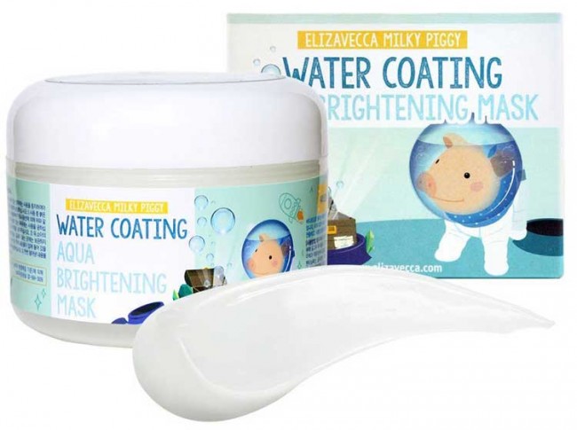 Elizavecca Milky Piggy Water Coating Aqua Brightening Mask Увлажняющая маска для сияния кожи, 100 г