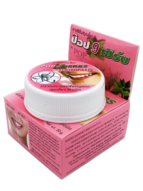 POP 9 Зубная паста растительная 9 трав Herbs Toothpaste, 30 г POP 9 Зубная паста растительная 9 трав Herbs Toothpaste, 30 г