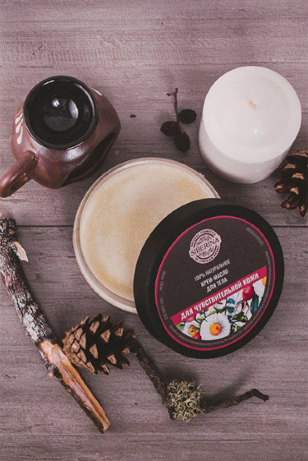 Siberina Крем-масло для тела Для чувствительной кожи, 150 мл