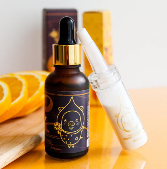 Elizavecca Powder+Vita Multi Whitening Souce Serum Пудра и отбеливающая сыворотка Vitamin C 100%, 30+12 г