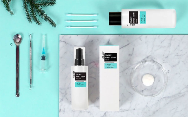 Coxir Tea Tree Pore & Sebum Toner Тонер с чайным деревом для сужения пор, 150 мл Coxir Tea Tree Pore & Sebum Toner Тонер с чайным деревом для сужения пор, 150 мл