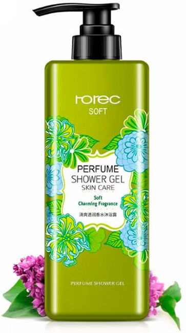 Rorec Soft Perfume Showder Gel Green Гель для душа, 550 мл Rorec Soft Perfume Showder Gel Green Гель для душа, 550 мл