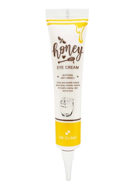 3W Clinic Крем для век осветляющий с экстрактом меда питательный Honey Eye Cream, 40 мл
