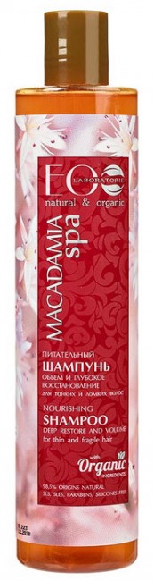 Ecolab Spa Macadamia Шампунь питательный "Объем и Глубокое восстановление", 350 мл Ecolab Spa Macadamia Шампунь питательный "Объем и Глубокое восстановление", 350 мл