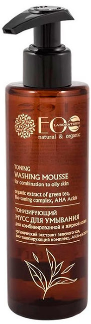 Ecolab Мусс для умывания Тонизирующий для комбинированной и жирной кожи с AHA-кислотами, 200 мл