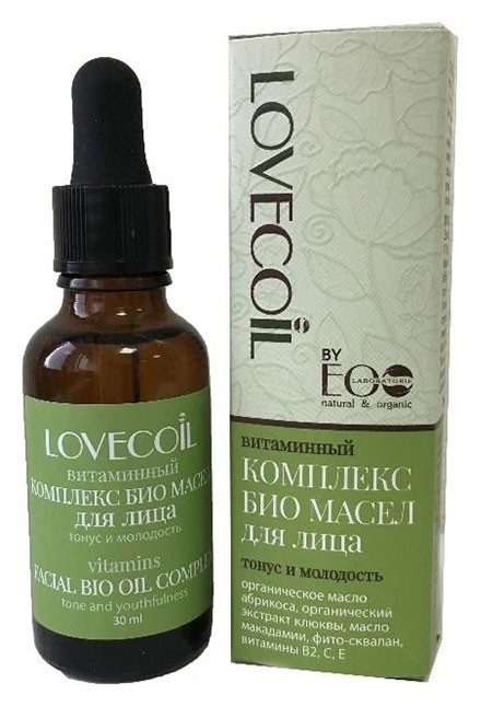 Ecolab LovEcOil Витаминный комплекс био масел для лица "Тонус и молодость", 30 мл