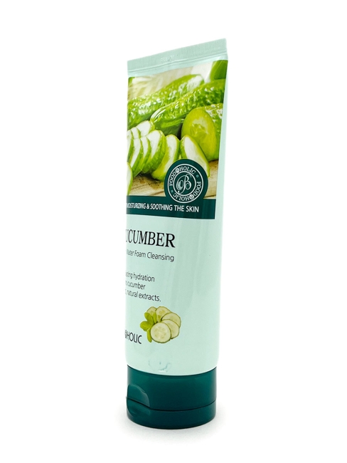 FoodaHolic Пенка для умывания с экстрактом огурца Cucumber Fresh Water Foam Cleansing, 180 мл FoodaHolic Пенка для умывания с экстрактом огурца Cucumber Fresh Water Foam Cleansing, 180 мл