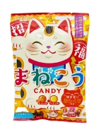 Senjaku Конфеты карамель леденцовая с предсказаниями Omikuji мандарин и яблоко Manekineko, 50 г
