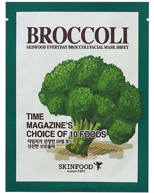 SKINFOOD Everyday Brocolli Mask Sheet Тканевая маска с экстрактом брокколи, 21 мл SKINFOOD Everyday Brocolli Mask Sheet Тканевая маска с экстрактом брокколи, 21 мл