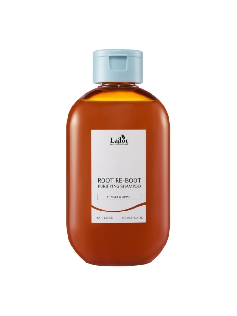 Lador Шампунь для восстановления корней волос с экстрактами имбиря и яблока Root Re-Boot Purifying Shampoo Ginger & Apple, 300 мл Lador Шампунь для восстановления корней волос с экстрактами имбиря и яблока Root Re-Boot Purifying Shampoo Ginger & Apple, 300 мл
