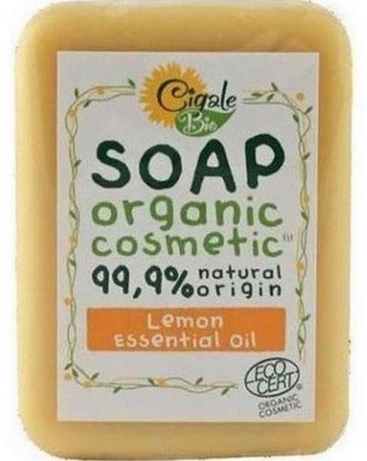 Cigale Bio Мыло твердое с эфирным маслом Лимона, 100 г