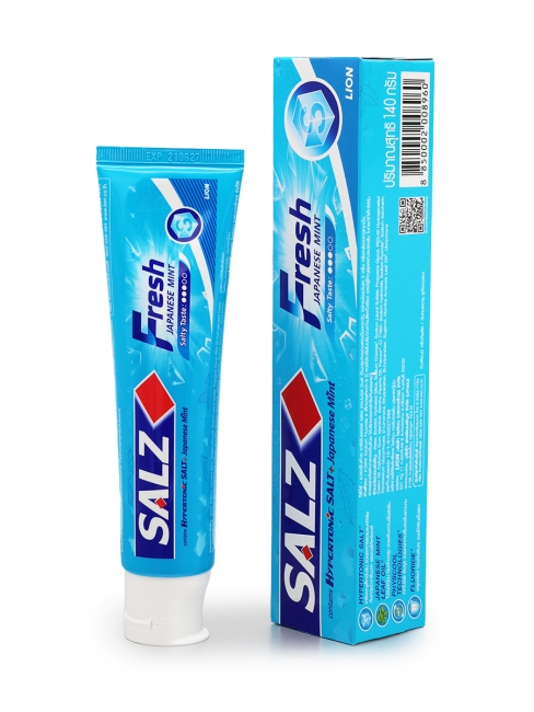 LION Паста зубная для комплексной защиты полости рта со вкусом мяты Salz Fresh, 160 г  LION Паста зубная для комплексной защиты полости рта со вкусом мяты Salz Fresh, 160 г