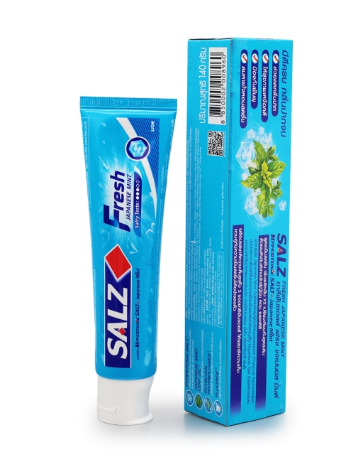 LION Паста зубная для комплексной защиты полости рта со вкусом мяты Salz Fresh, 160 г  LION Паста зубная для комплексной защиты полости рта со вкусом мяты Salz Fresh, 160 г