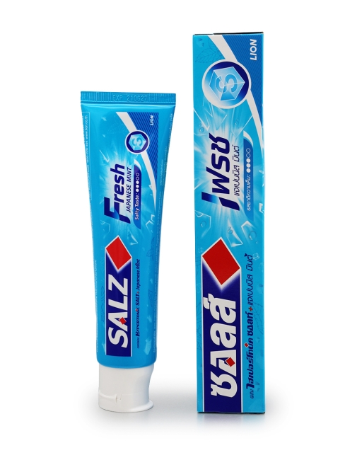 LION Паста зубная для комплексной защиты полости рта со вкусом мяты Salz Fresh, 160 г  LION Паста зубная для комплексной защиты полости рта со вкусом мяты Salz Fresh, 160 г