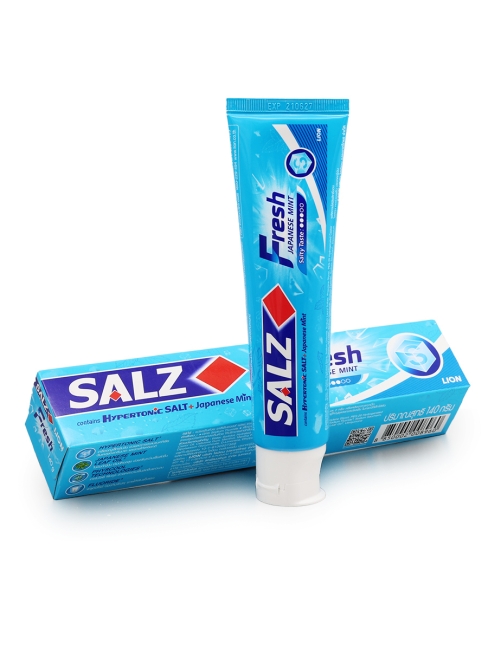 LION Паста зубная для комплексной защиты полости рта со вкусом мяты Salz Fresh, 160 г  LION Паста зубная для комплексной защиты полости рта со вкусом мяты Salz Fresh, 160 г