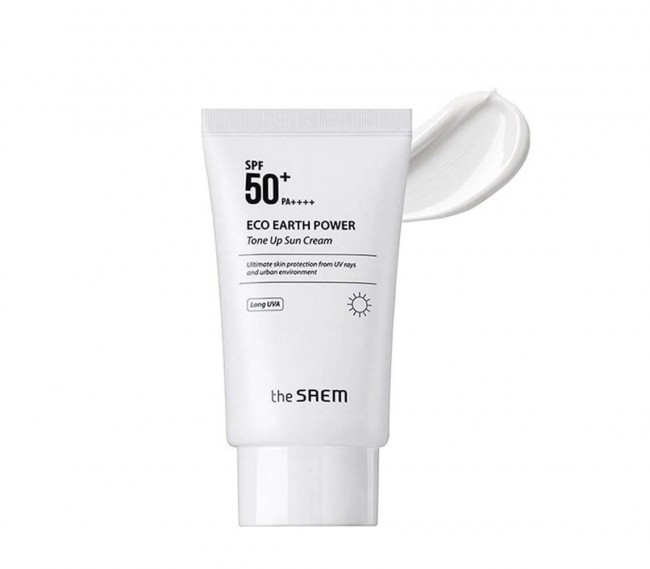 The Saem Крем солнцезащитный Eco Earth Tone Up Sun Cream, 50 мл