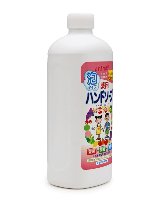 Rocket Soap Антибактериальное мыло-пенка для рук с ароматом фруктов сменный флакон Animo Hand Soap, 450 мл