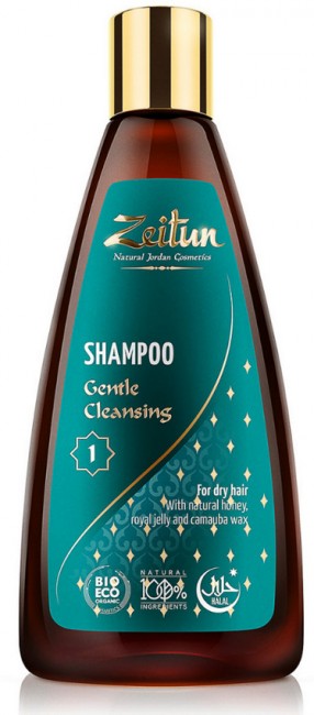 Zeitun Шампунь нежное очищение №1 для сухих волос с Медом и Маточным молочком, 250 мл