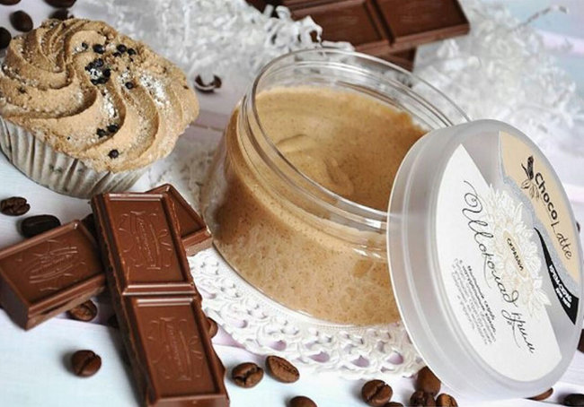 ChocoLatte Мыльный скраб для тела Скрабби Шоколад-Крим (с натуральным какао), 200 г