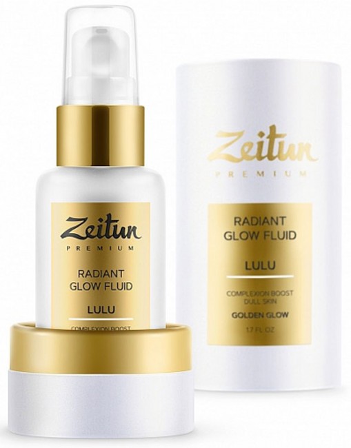 Zeitun Дневной флюид-сияние LULU со светоотражающими частицами "Золотое Сияние", 50 мл Zeitun Дневной флюид-сияние LULU со светоотражающими частицами "Золотое Сияние", 50 мл