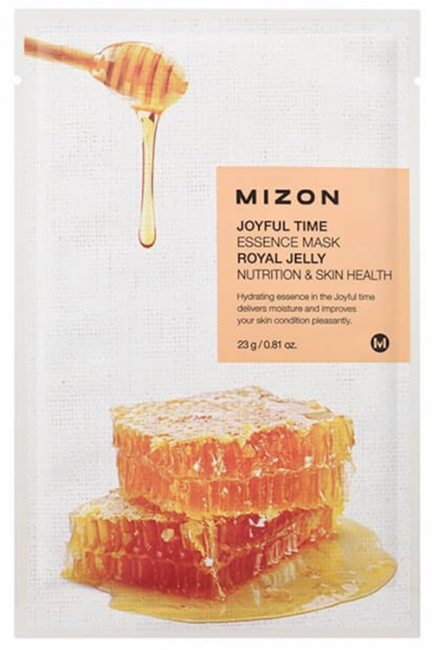 MIZON Joyful Time Essence Mask Royal Jelly Тканевая маска для лица с экстрактом маточного молочка, 23 г