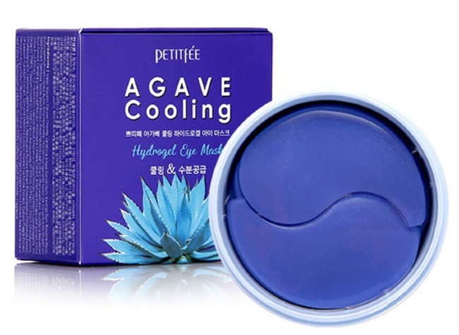Petitfee Agave Cooling Hydrogel Eye Mask Охлаждающие гидрогелевые патчи с экстрактом Агавы, 60 шт