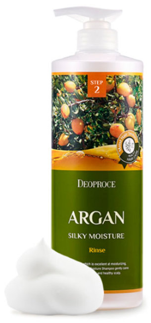 Deoproce Argan Silky Moisture Rinse Бальзам для волос с аргановым маслом, 1 л Deoproce Argan Silky Moisture Rinse Бальзам для волос с аргановым маслом, 1 л
