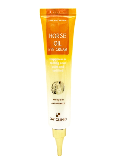 3W Clinic Крем для век с лошадиным жиром питательный Horse Oil Eye Cream, 40 мл