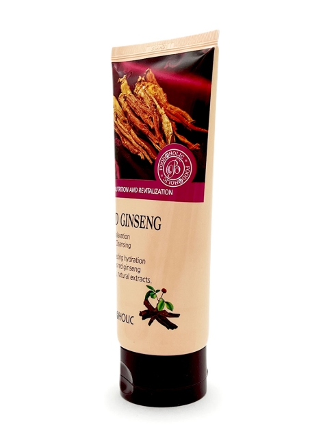 FoodaHolic Пенка для умывания с экстрактом красного женьшеня Red Ginseng Skin Relaxation Foam Cleansing, 180 мл