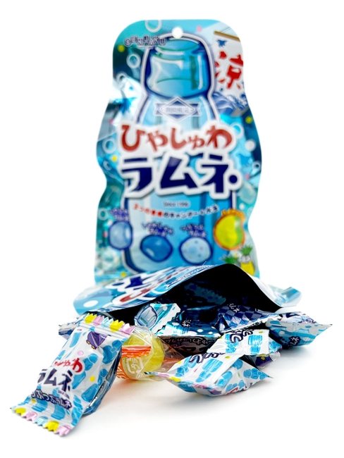 Senjaku Карамель леденцовая содовая ассорти со вкусом Рамуне Hiyashuwa Ramune, 75 г