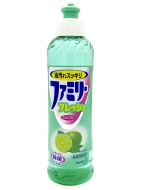 KAO Средство для мытья посуды с ароматом лайма Family Fresh Fragrance, 270 мл
