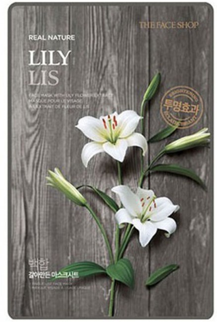 THE FACE SHOP Real Nature Lily Face Mask Тканевая маска с экстрактом лилии, 20 г