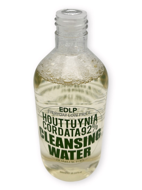 Derma Factory Очищающая вода для лица с экстрактом цветка хауттюйнии Houttuynia Cordata 92% Cleansing Water, 300 мл