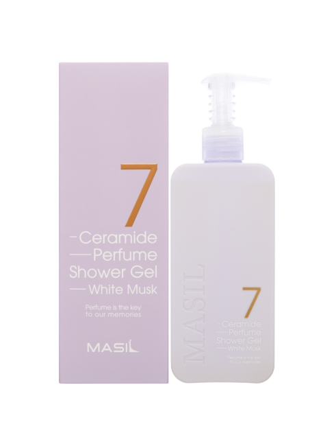 MASIL Парфюмированный гель для душа с керамидами и ароматом белого мускуса 7 Ceramide Perfume Shower Gel White Musk, 300 мл