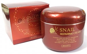Jigott Snail Reparing Cream Восстанавливающий крем с муцином улитки, 100 г
