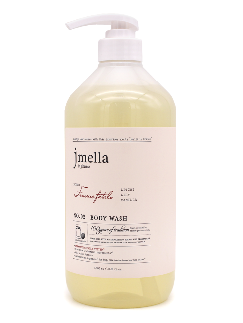 Jmella Парфюмированный гель для душа Роковая женщина N0.02 In France Femme Fatale Body Wash, 1000 мл