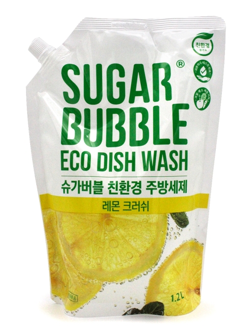 Sugar Bubble Эко-средство для мытья посуды с ароматом лимона Eco Dish Wash Lemon, 1200 мл Sugar Bubble Эко-средство для мытья посуды с ароматом лимона Eco Dish Wash Lemon, 1200 мл