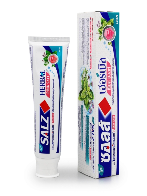 LION Паста зубная для комплексной защиты полости рта с розовой солью и травами Salz Herbal Pink Salt, 140 г LION Паста зубная для комплексной защиты полости рта с розовой солью и травами Salz Herbal Pink Salt, 140 г