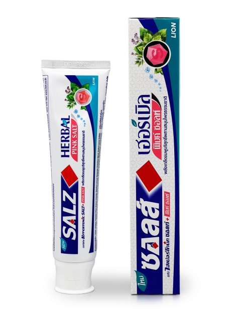 LION Паста зубная для комплексной защиты полости рта с розовой солью и травами Salz Herbal Pink Salt, 140 г LION Паста зубная для комплексной защиты полости рта с розовой солью и травами Salz Herbal Pink Salt, 140 г