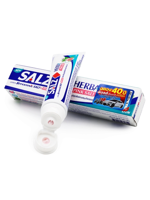 LION Паста зубная для комплексной защиты полости рта с розовой солью и травами Salz Herbal Pink Salt, 140 г LION Паста зубная для комплексной защиты полости рта с розовой солью и травами Salz Herbal Pink Salt, 140 г